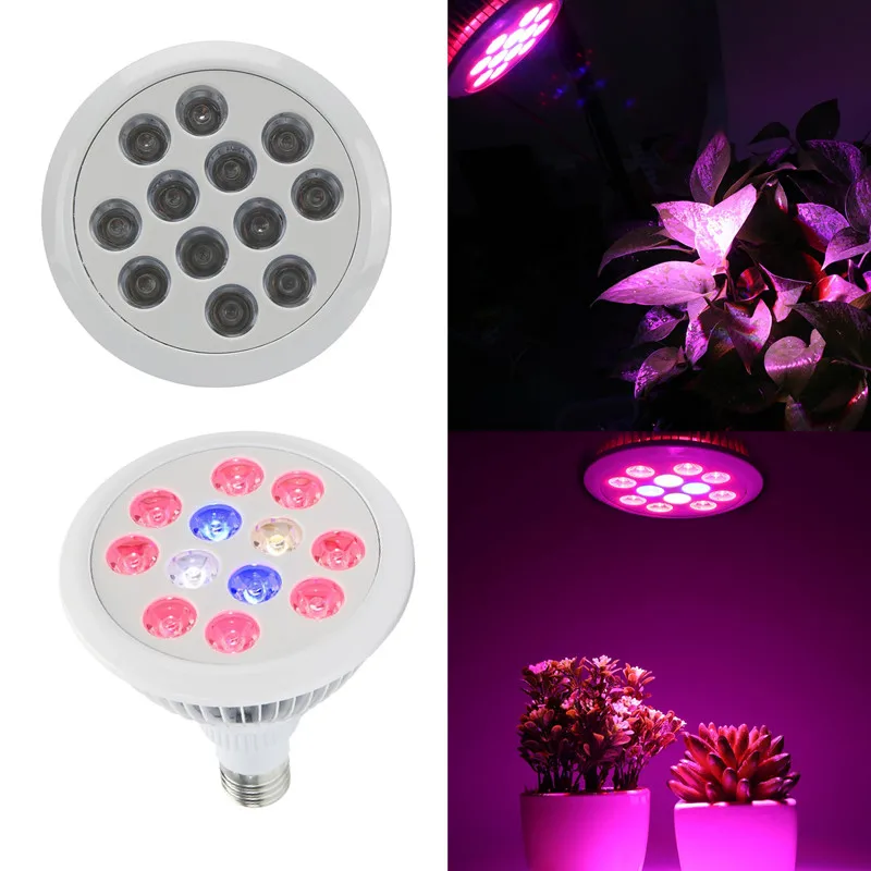 Полный спектр светодио дный LED растение светать 36 Вт светодио дный E27 LED выращивание освещение для гидропонной установки для овощей саженцы