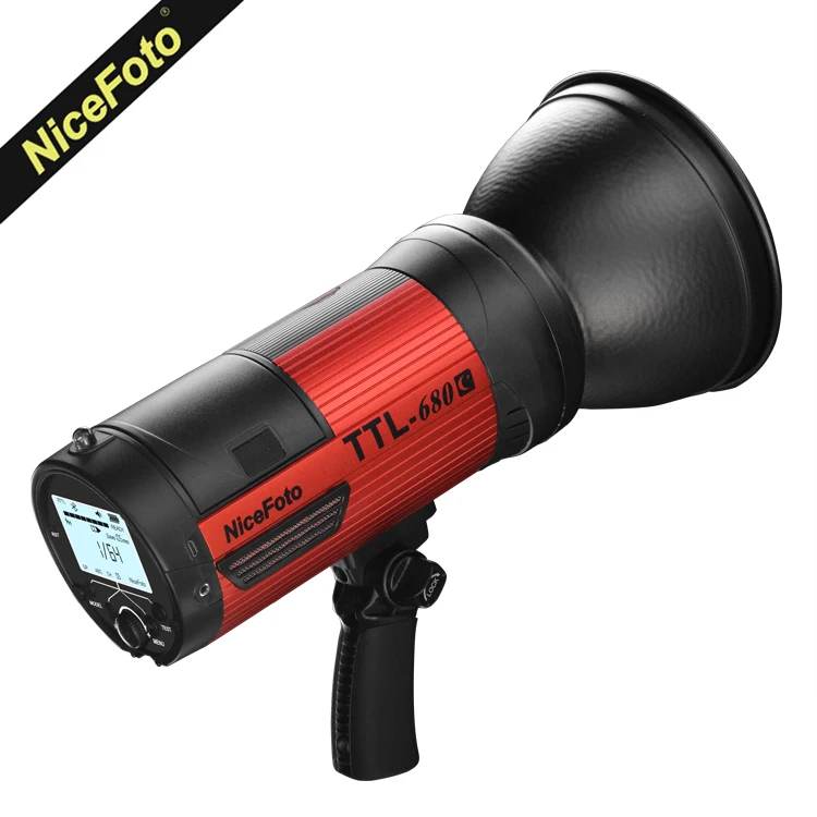 Портативная студийная стробоскопическая вспышка Nicefoto TTL 680C 600W HSS 1/8000 для Canon 680C|light