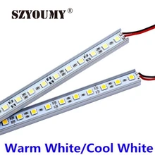 SZYOUMY 5050 100 см светодиодный фонарь жесткая полоса 72 светодиодный DC 12 V не водонепроницаемы алюминиевый u-профиль светодиодный жесткий бар с алюминиевым сплавом