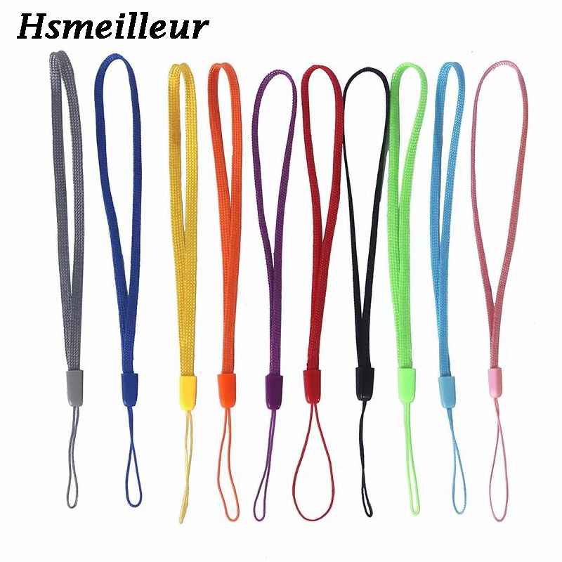 

Hsmeilleur 1000PCS Colorful Hand Wrist Lanyard Strap String For iPhone Phones MP3 USB Flash Drives Keys Keychains Badge Holders