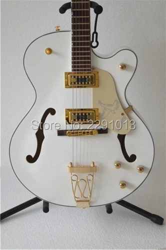Factory Custom Green Gretsch Falcon 6120 Semi Hollow Body Jazz Electric Guitar Bigsby Tremolo Silvery Hardware Free Shipping 