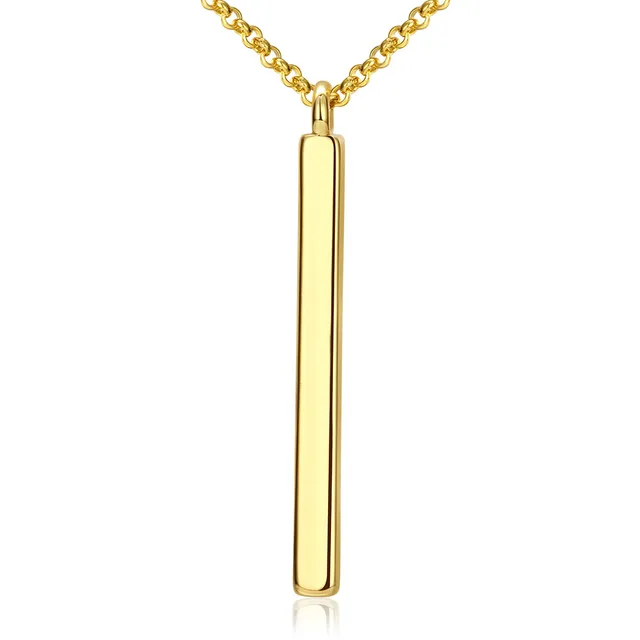 steel bar necklace