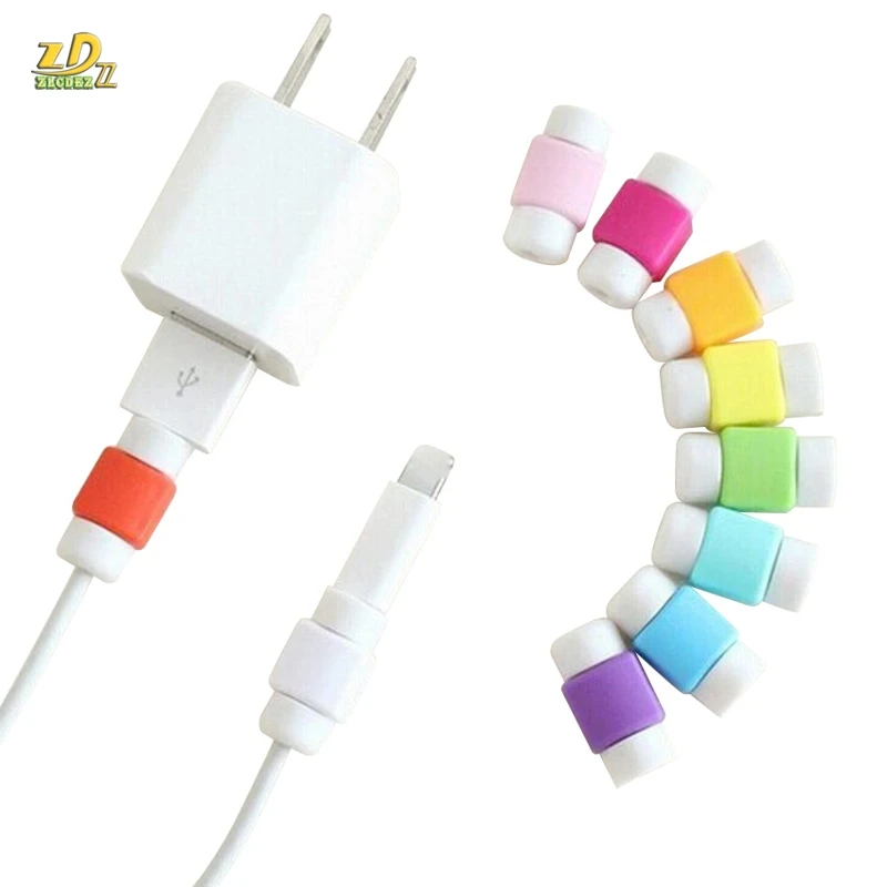 

USB Data charger Cable Line protect Protector Phone cable Anti Breaking Protective Sleeve For iPhone Charging Cable 500pcs/lot