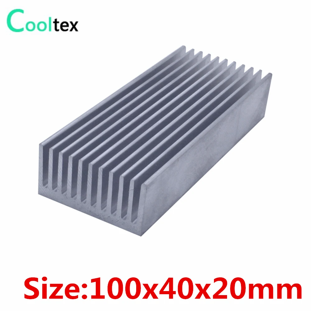 10pcs/lot 100x40x20mm Aluminum heatsink radiator heat sink for chip LED cooling cooler цена 10pcs/lot 100x40x20mm Aluminum heatsink radiator heat sink for chip LED cooling cooler цены онлайн