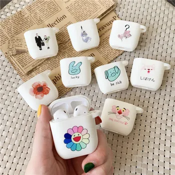 

Cute Flower TPU Silicone Case For Airpods Cartoon Bluetooth Earphone Protective Cover For Air pods Accessories Headphones Box