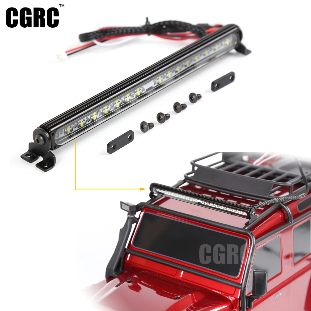 

RC Car Parts Trx4 Metal LED Roof Lamp Light Bar for 1/10 RC Crawler Traxxas Trx-4 Trx 4 Car Accesories