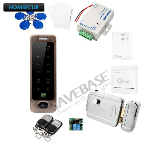 HOMSECUR IP67 Fully-Potted Waterproof ID Access Control System + Electric Lock With Keys + Backlight HOMSECUR IP67 Fully-Potted Waterproof ID Access Control System + Electric Lock With Keys + Backlight