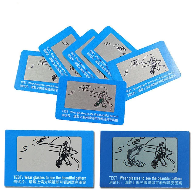 Hindfield 5pcs Glasses to Check Polarized Test Card help you to check