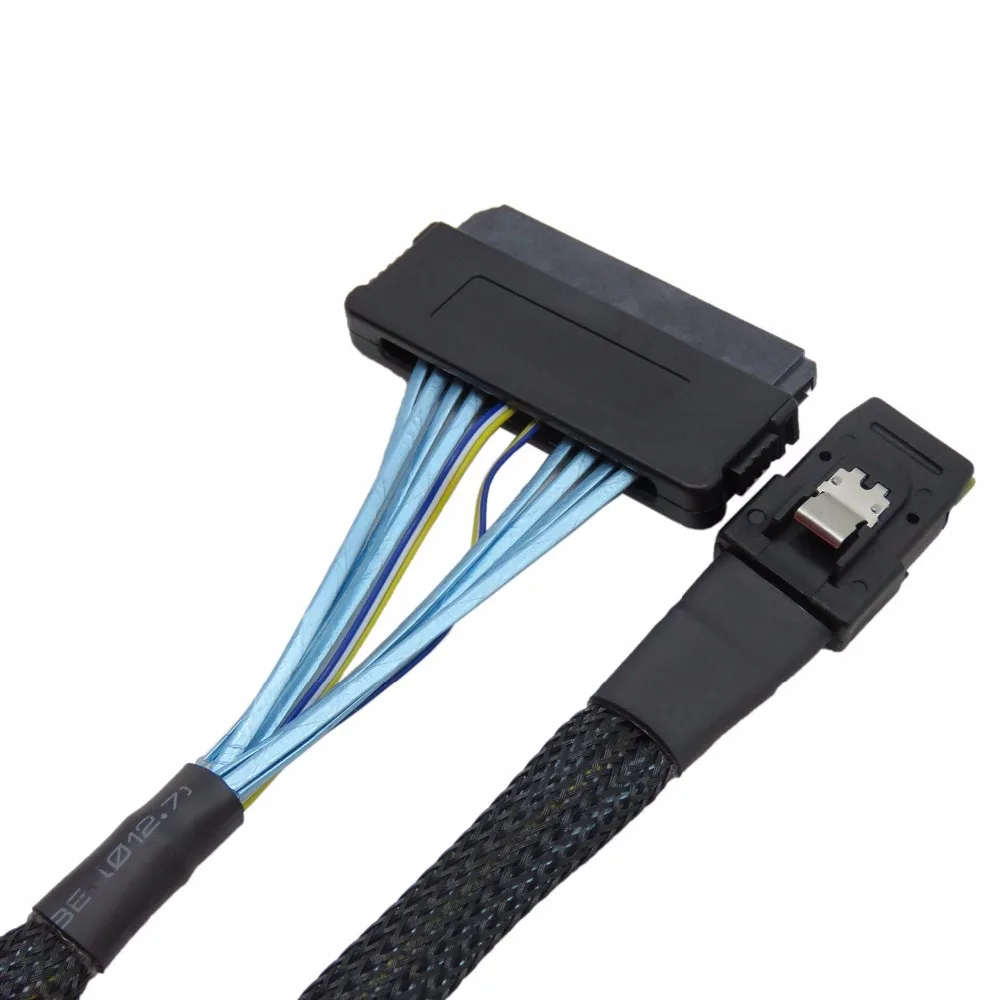 1 Meter Mini SAS SFF-8484 32 Pin to Mini SAS SFF-8087 36 Pin
