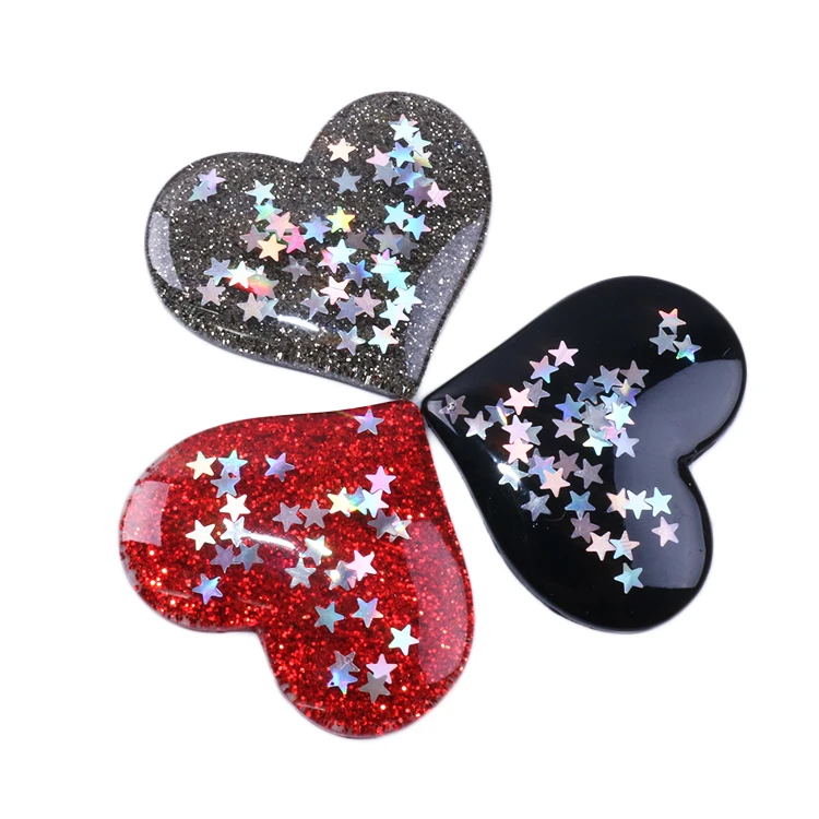 

David accessories heart love star resin DIY phone shell beauty accessories Girls Princess Headdress Cute Decoration,10Yc3323