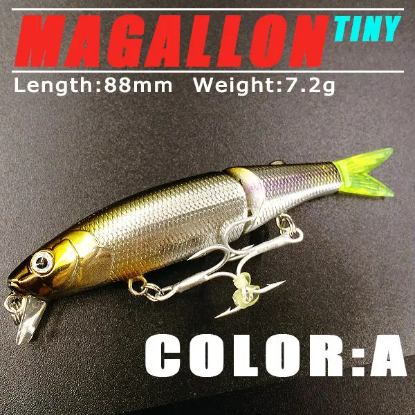 Retail 2015 good fishing lures minnow,quality professional baits 8.8cm/7.2g,swimbait jointed bait,bearking