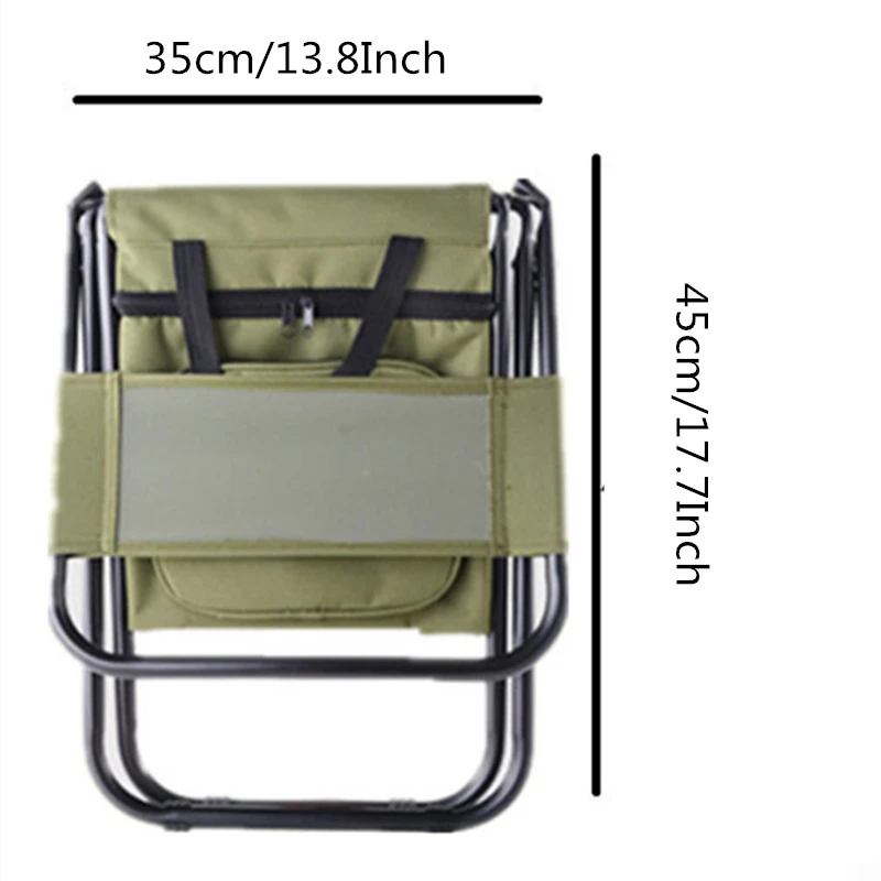 VILEAD Folding Portable Camping Cooler Chair Picnic Fishing Beach Hiking Outdoor Backpack Ultraligh