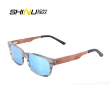 So Real поляризованные ацетатные Солнцезащитные очки Ретро Винтажные женские солнцезащитные очки в деревянной оправе мужские модные тени Gafas De Sol ZF114