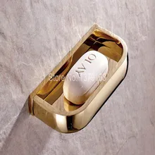Luxury Gold Color Brass Wall Mounted Bathroom Accessory Square Soap Dish Holder aba847 Luxury Gold Color Brass Wall Mounted Bathroom Accessory Square Soap Dish Holder aba847