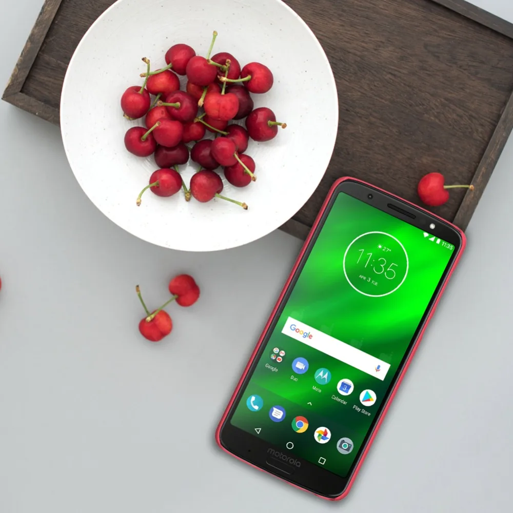 10 шт./лот Nillkin Super Frosted Shield чехол для Motorola Moto G6 плюс ПК жесткий задняя крышка для Moto g6 plus