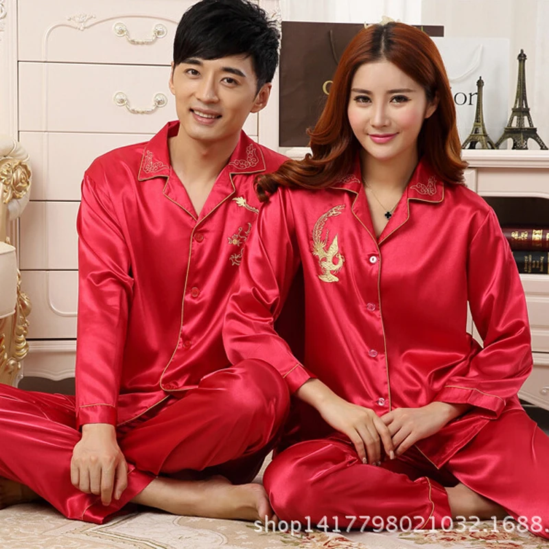 matching silk pajamas