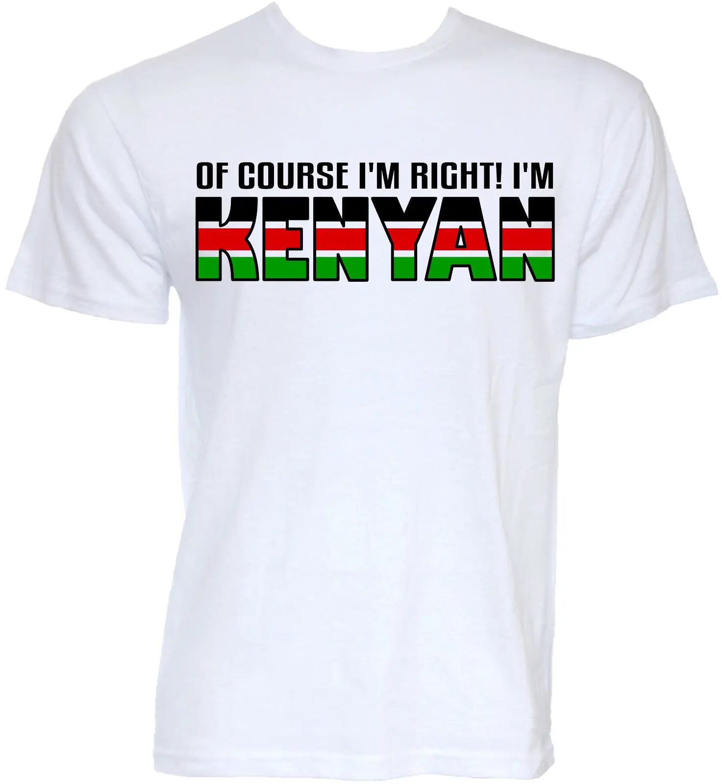 MENS FUNNY COOL NOVELTY KENYAN KENYA JOKE FLAG SLOGAN T SHIRTS FUN