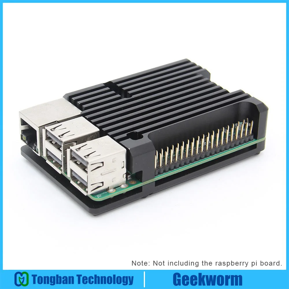 

Raspberry Pi Armor Case / Raspberry Pi Metal Case Passive cooling/Shell Heat Dissipation for Raspberry Pi 4 Model B/3B+/3B