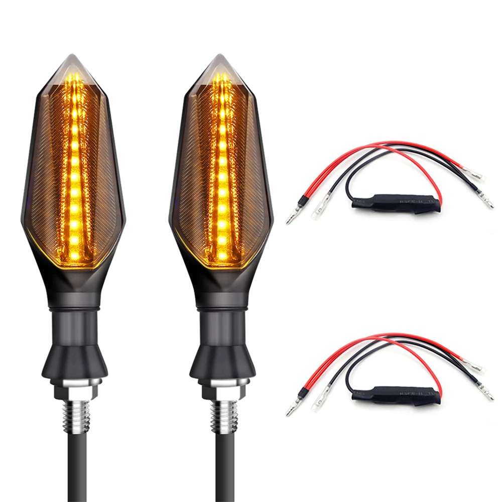 For honda transalp kawasaki versys 1000 yamaha sr 250 hyosung aprilia pegaso 650 turn signals motorcycles indicators led light - Цвет: HUA-2PCS-000