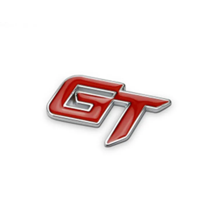 200pcs Metal TURBO TGDI GT Car Emblems Decorations Metal GT Sport Limited Edition Car styling