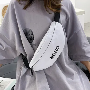

Women Letter Waist Bag Fanny Pack Joker Crossbody Chest Bag 2020 Ladies Fashion Outdoor Sport Coin Phone Purse pochete feminina