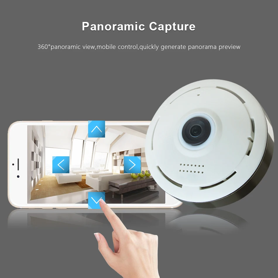 Fisheye mini camera Looline 360 degree Home security wifi camera panoramic wireless camera ip camera wi-fi fisheye camera Looline