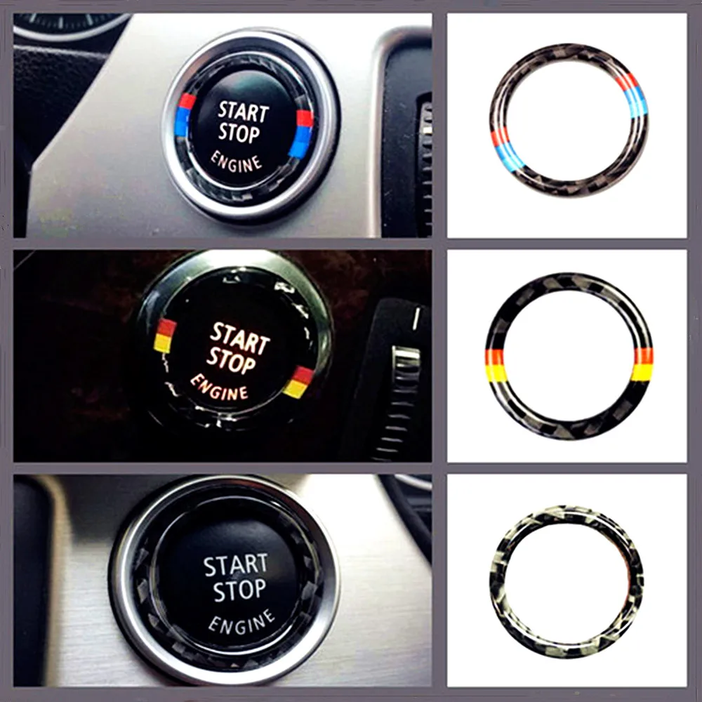 

For BMW 3 Series e90e92e93 one button start decorative ring carbon fiber for Germany for Italy swatch decorative ring car start