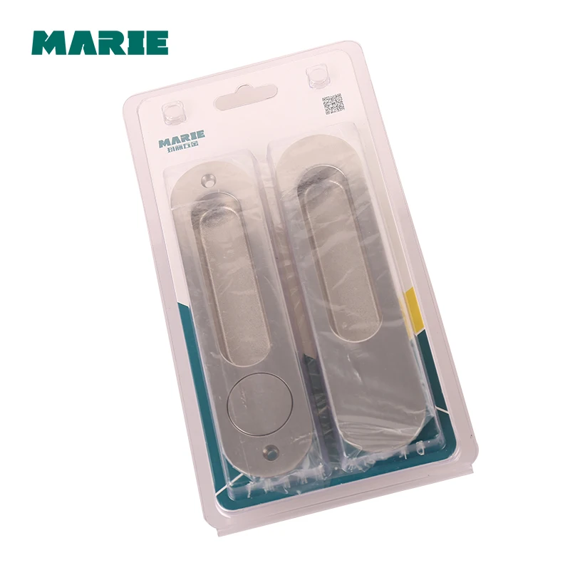 Sliding Door Lock Hidden Handle Interior Door Pull Lock Modern Anti-theft Room Wood Door Lock Furniture Hardware