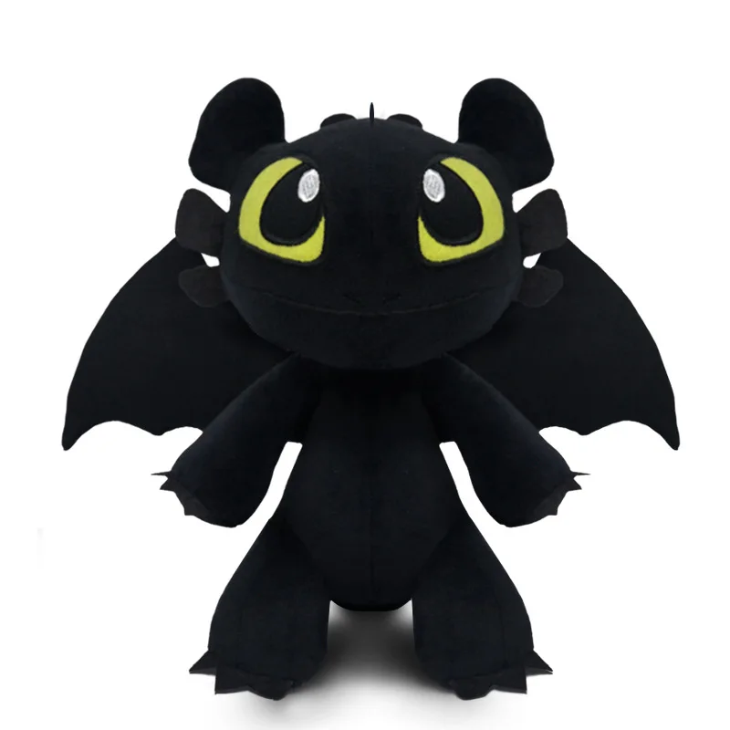 

30cm Toothless Plush Night Fury Anime How To Train Your Dragon Stuffed Dolls Soft Toys