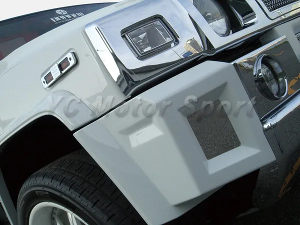 2003-2009 Hummer H2 Branew Style Front Corner Spoiler FRP (4)