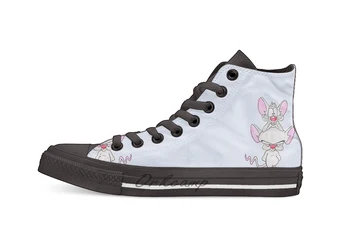 

Pinky and The Brain Casual High Top Canvas shoes sneakers Light Walking Shoes