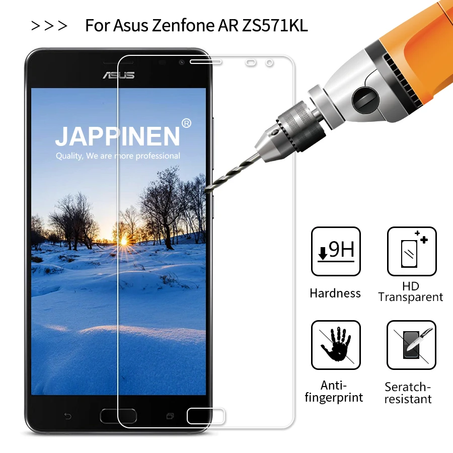 Японское закаленное стекло для Asus Zenfone AR ZS571KL Защитная пленка 2.5D 9H защита экрана