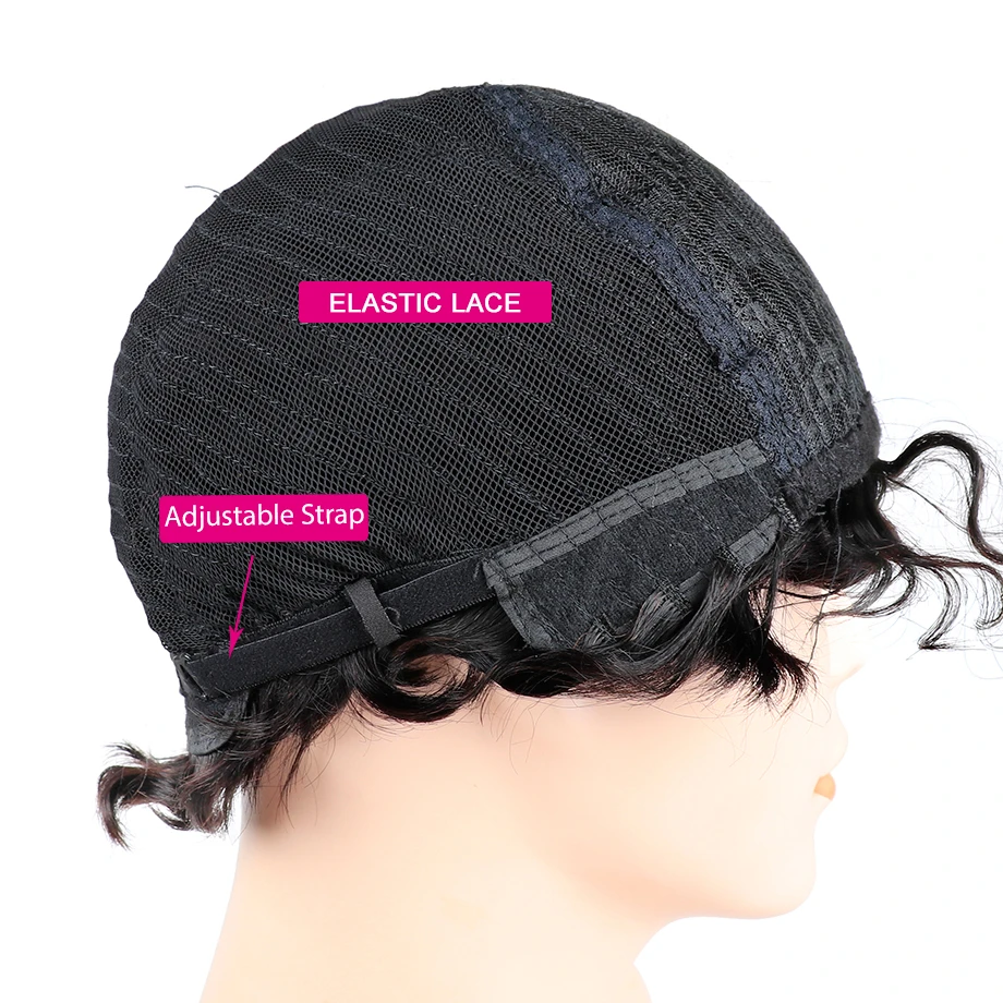 От коротких человеческих волос парики Pixie Cut парик из натуральных пальчиковые