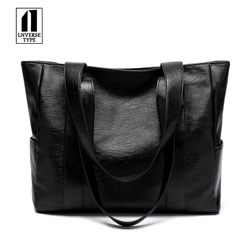 Business commuter ladies bag shoulder bag 2019 Women Leather Handbags Top-handle Bags Female Large Totes Handbags Business work