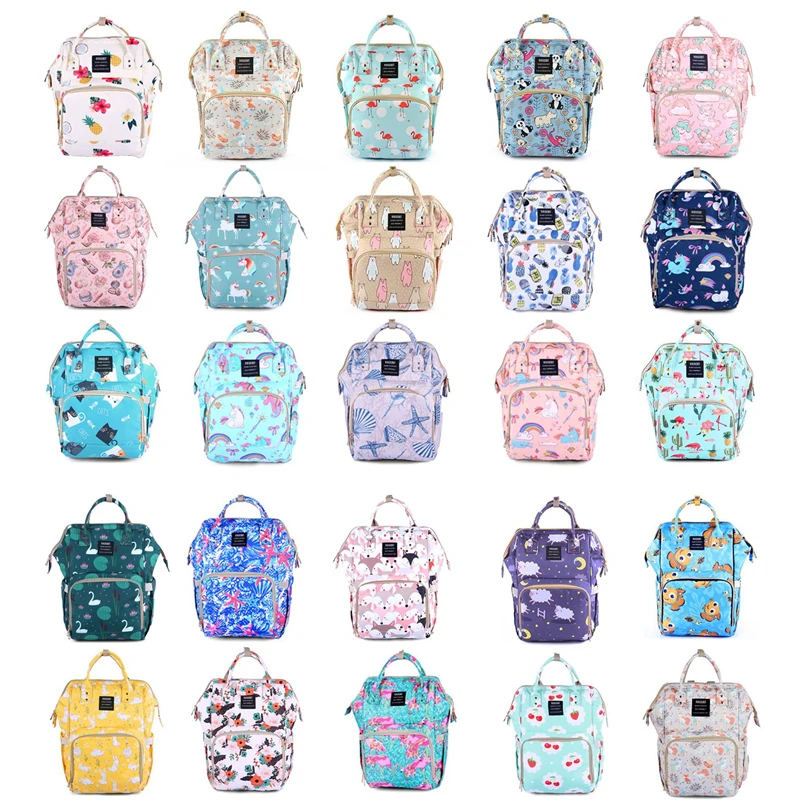 

2018 New Printing Multi-function Mummy Bag Out Of Maternal And Child Package To Be Produced Light Portable Fashion BackpackSZ137