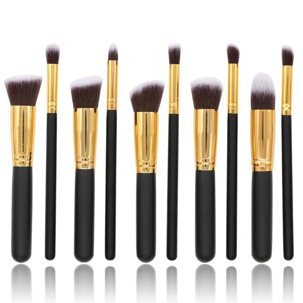 BLUEFRAG Pro Makeup Brush Set Powder Foundation Eyebrow Eyeshadow Cosmetic Make Up Tools Toiletry Kit for Women 10Pcs/set|makeup brush set|brush