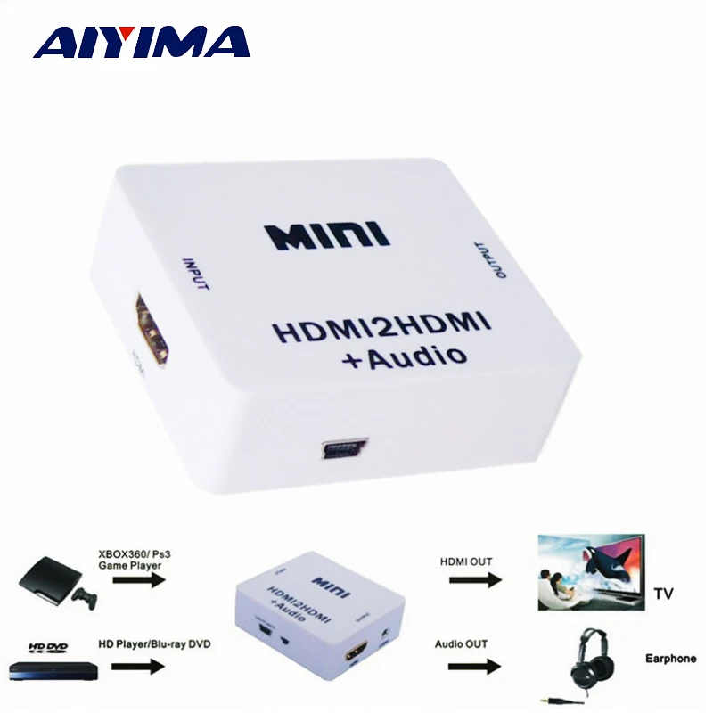 

HDMI Decoder HDMI2HDMI Decode HDCP Protocol Audio Separator Digital To Analogue Signal Converter Audio Splitter