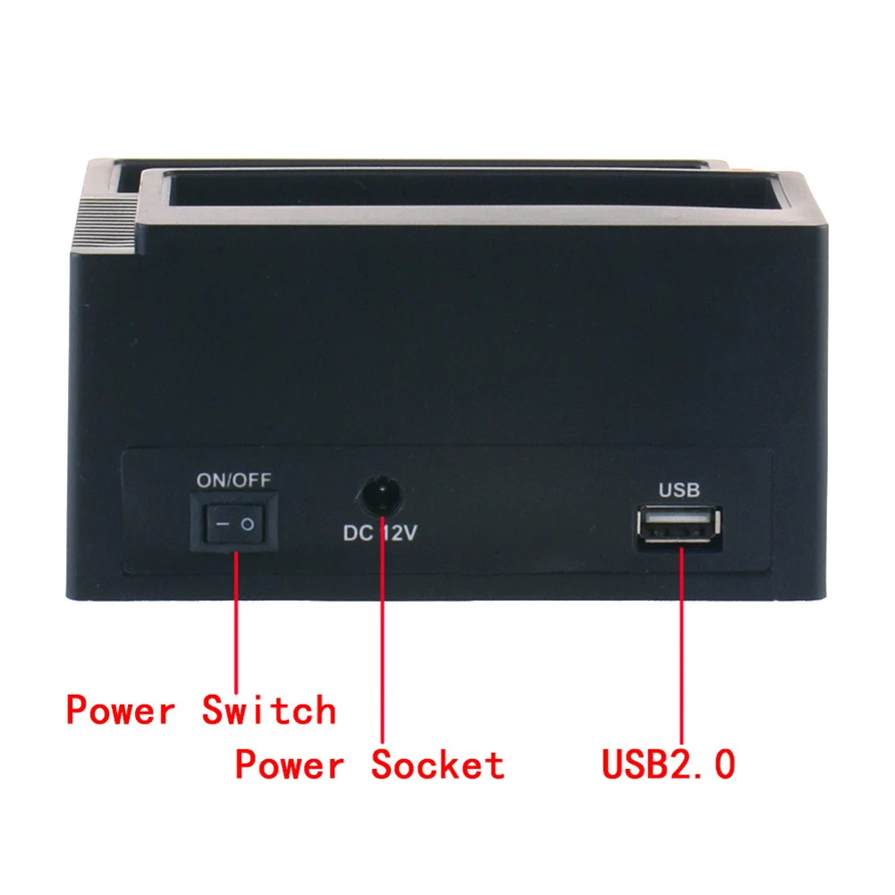 Оптовая продажа, Универсальный двойной слот 2,5/интерфейс SATA в SATA жесткий диск Док-станция для чтения карт