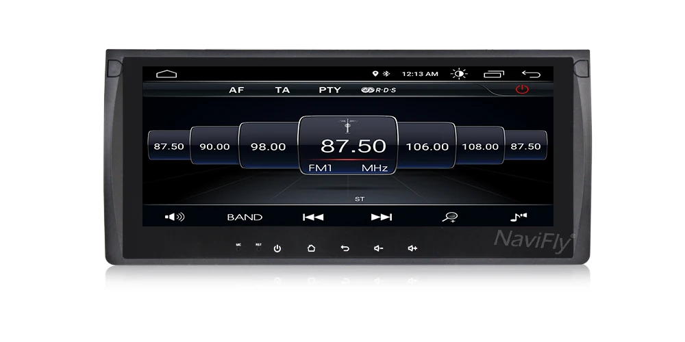 Navifly 10,25 дюймов Android 8,1 автомобильный DVD мультимедийный плеер для BMW X5 E53 E39 gps четырехъядерный стерео аудио навигация головное устройство DVR