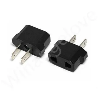 

Universal 2 Pins EU To US Plug Adapter Converter USA Travel AC Power Electrical Plug Adaptador Outlet 500 Pcs/lot