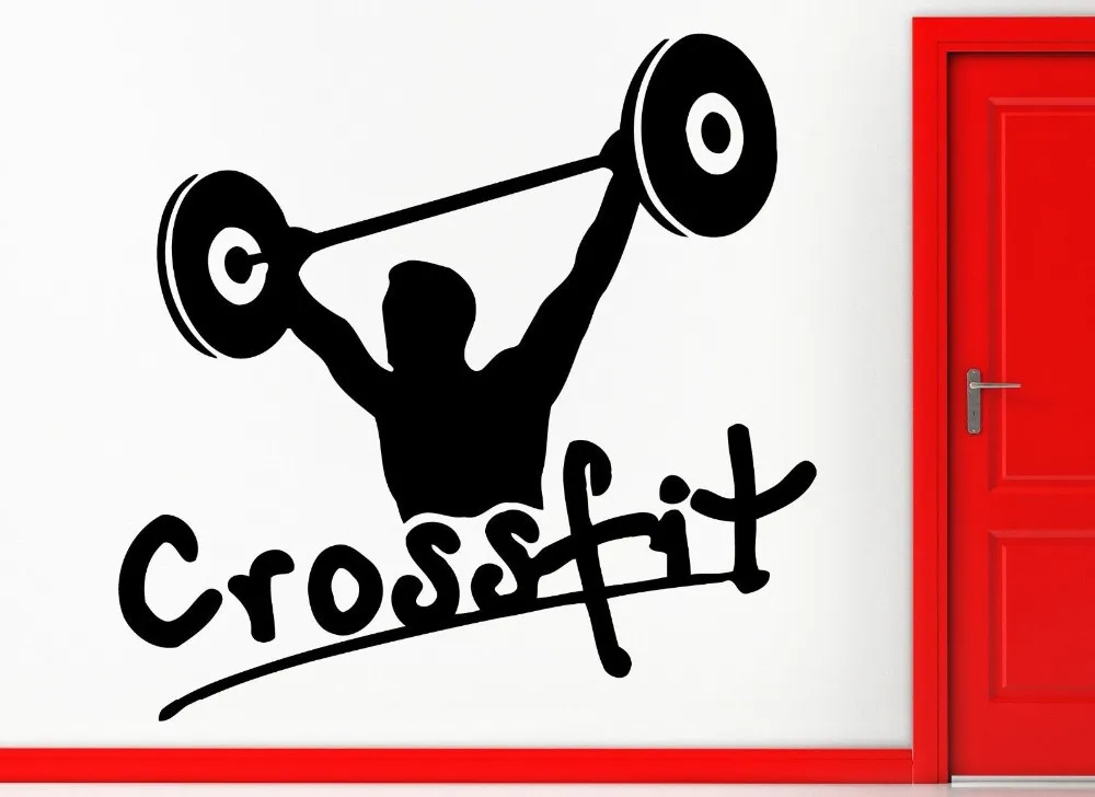 z2354 Wall Stickers Be Strong Train Hard Bodybuilding Bodybuilder Muscle