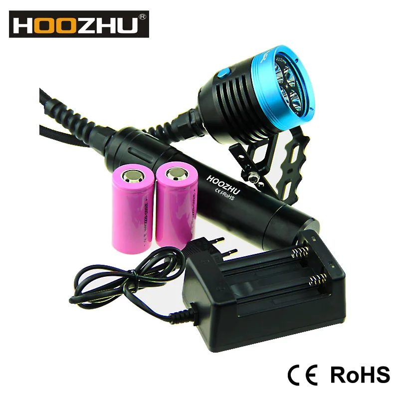 Бесплатная доставка фонарик для подводной ссветодиодный емки CREE XM L2x4 LED макс. 4000