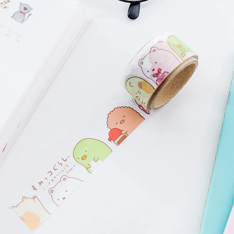 Любовь Sumikko гураси декоративная васи лента наклейка, сделай сам, скрапбукинг маскирующая лента для школы и офиса Escolar Papelaria - Цвет: 6