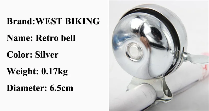 Велосипедный звонок из нержавеющей стали для езды на велосипеде WEST BIKING|cycle horn|bicycle