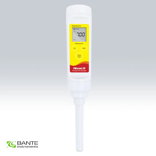 Brand BANTE small volume samples pH Meter tester long probe Pocket Pen Type Acidimeter ATC 2