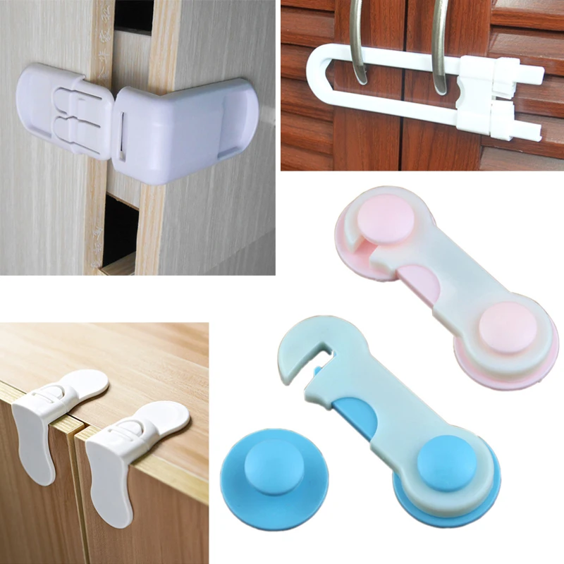 4pcs Baby Child Kids Safety Drawer Toilet Refrigerator Sliding