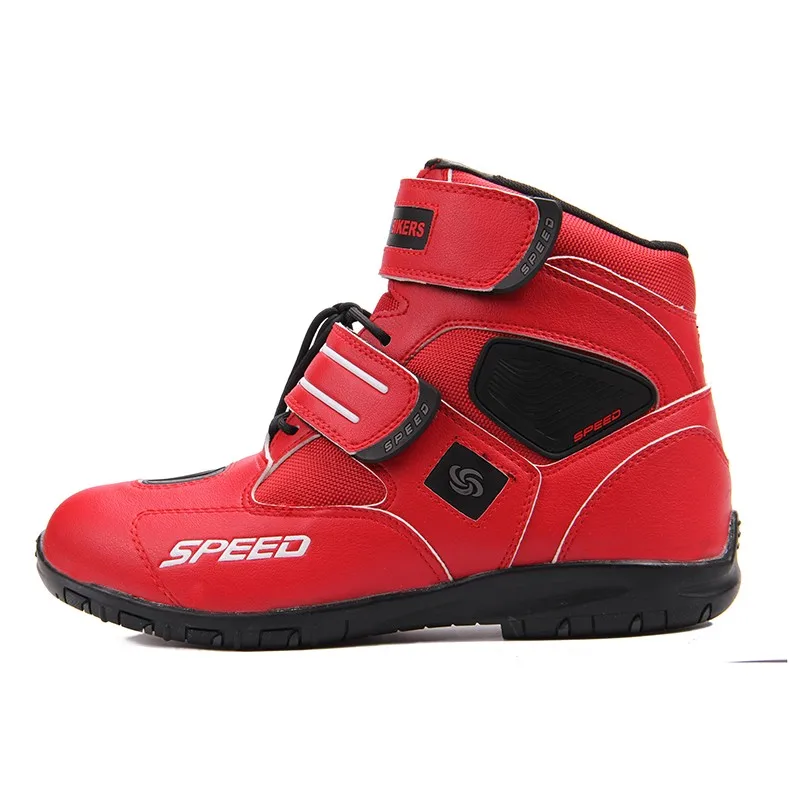 Motorcycle Boots Men Motorcycle Racing Shoes Leather Motorcycle Boots Riding Motorbike Motocross Off-Road Moto Boots