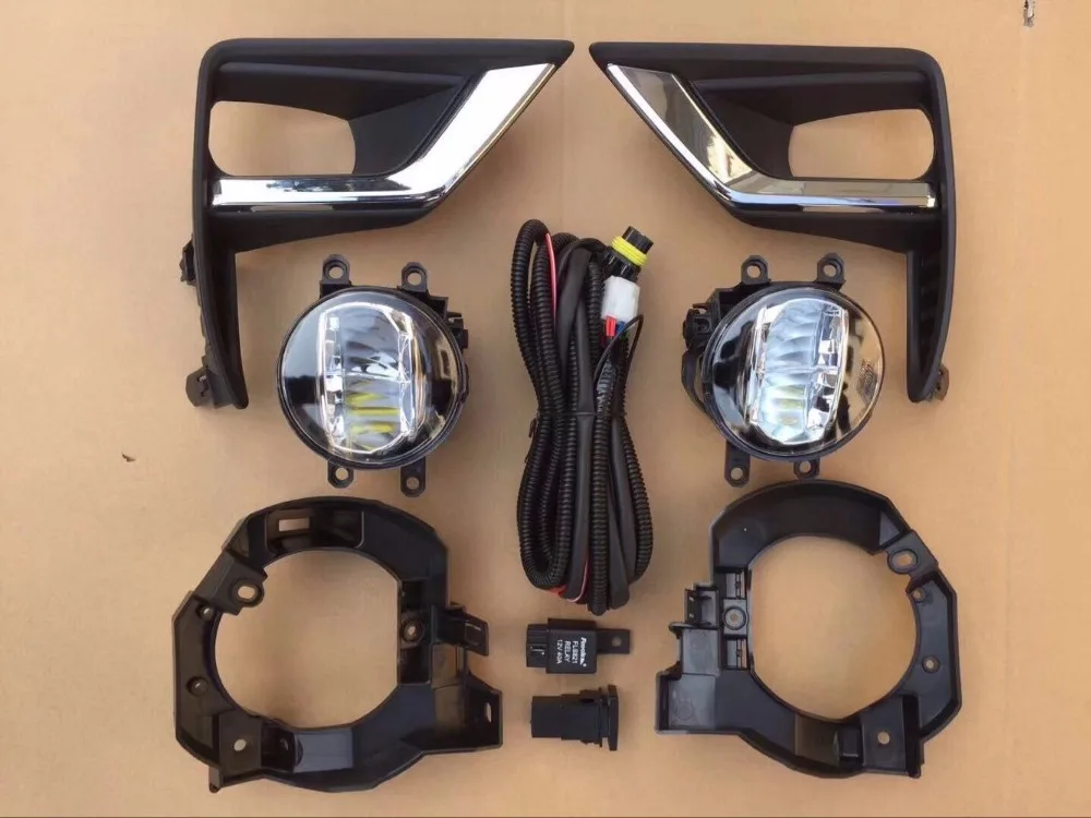 

2018 2018 For Toyota Land Cruiser Prado FJ150 ABS Plastic abs Exterior Front Fog Light Lamp 1set