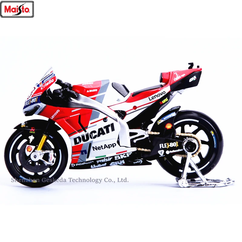 Acheter Maisto 118 Ducati GP2018 championnat de course Silvardo original autorisé simulation moto en alliage modèle voiture jouet