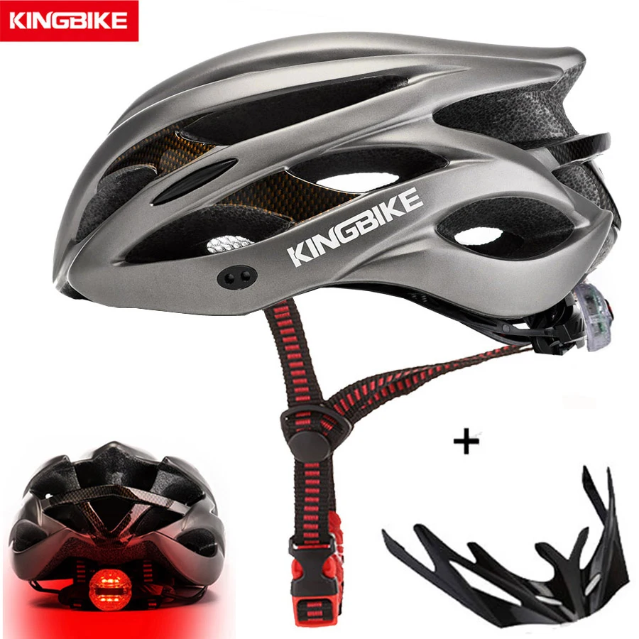 Kaufen KINGBIKE HEIßER Fahrrad Helm Männer Frauen MTB Rennrad Helme Ultraleicht Integral geformten EPS + PC Fahrrad helm Capacete ciclismo